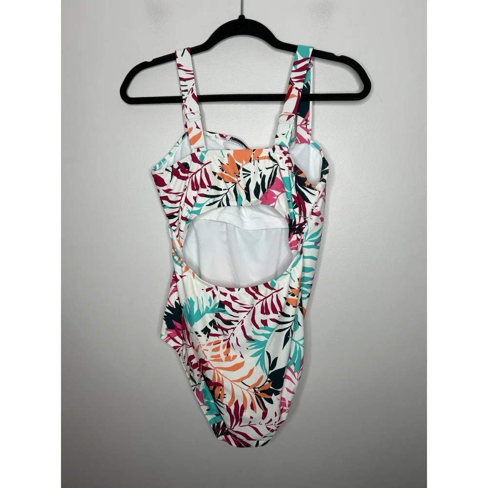 Eddie Bauer Women's Swimsuit  Floral Core One-Piece Sun Protection UPF 50 Large - Picture 3 of 7